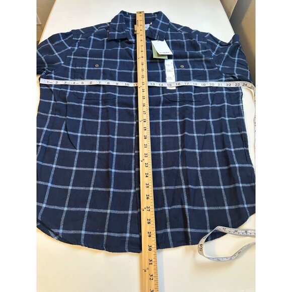 Goodfellow Men's Long Sleeve Midweight Plaid Flannel Button-Down Size L NWT - Picture 2 of 4